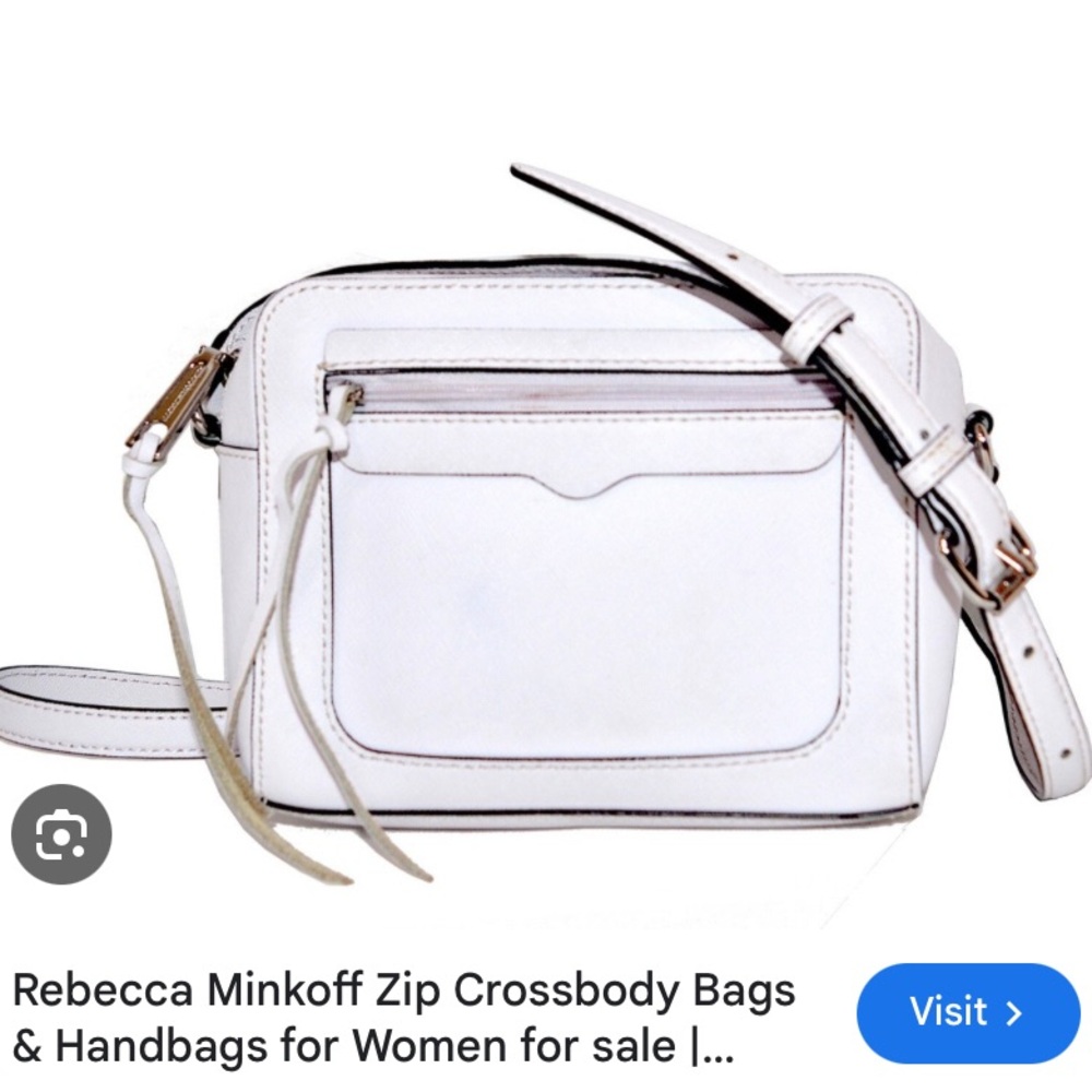 Rebecca Minkoff White Leather Crossbody Bag